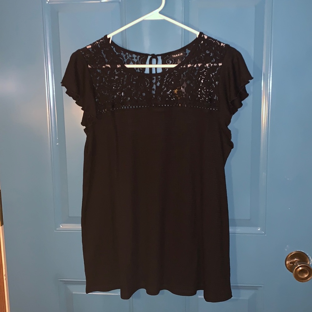 Black Top with Lace